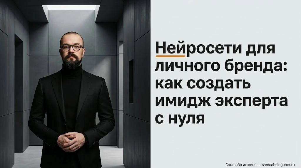 Нейросети для личного бренда: как создать имидж эксперта с нуля