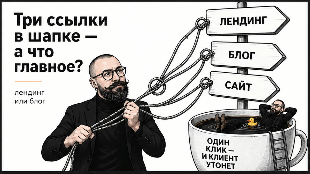 Лендинг или сайт с блогом: разведите роли форматов за вечер, Никита Куликов, личный бренд, сам себе инженер