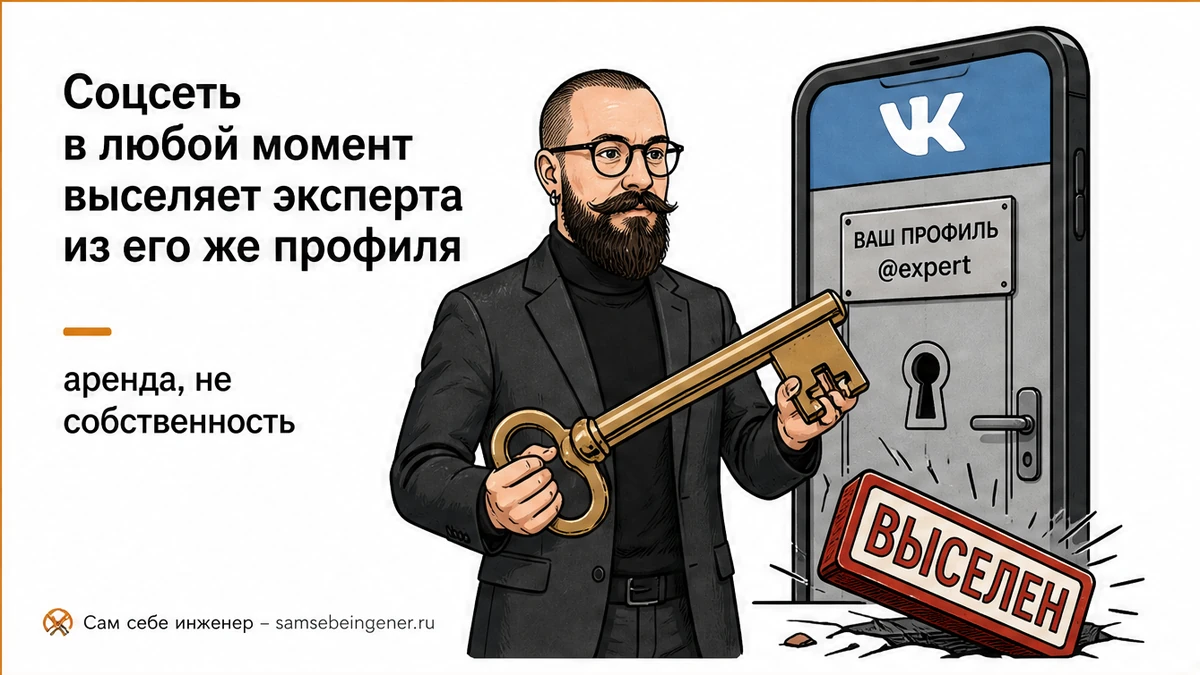 Почему эксперт без сайта похож на человека, который живёт на съёмной квартире, Никита Куликов, личный бренд, сам себе инженер