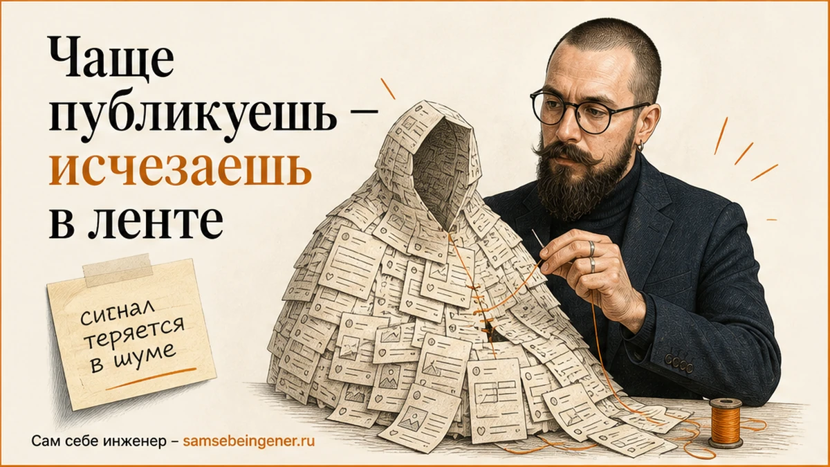 Эксперт публикуется чаще и становится невидимым в ленте, Никита Куликов, личный бренд, сам себе инженер