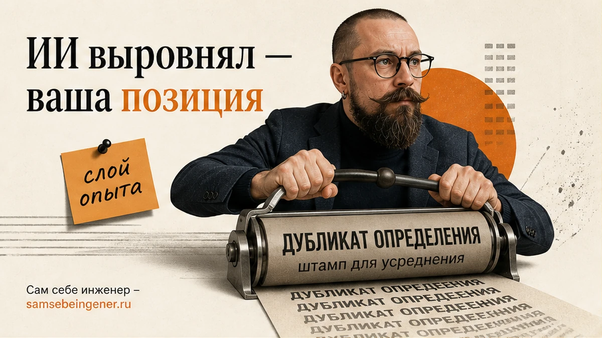ИИ выровнял факты в блоге — у эксперта остаётся только позиция, Никита Куликов, личный бренд, сам себе инженер