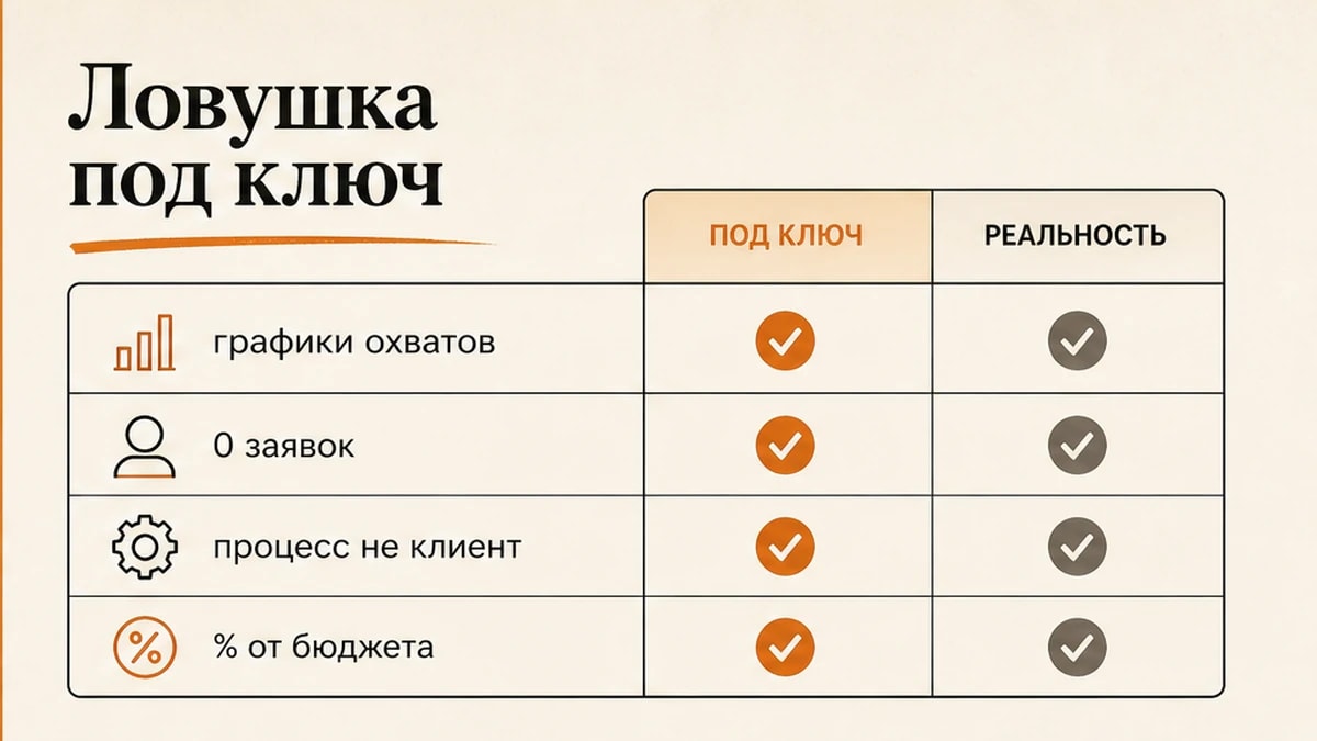 Сравнение ловушки найма агентства под ключ: отчёт с охватами без заявок
