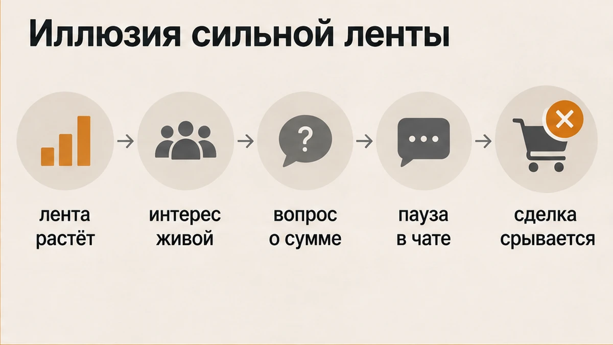 Почему растущая лента не спасает от ступора на вопросе о сумме и срыва сделки